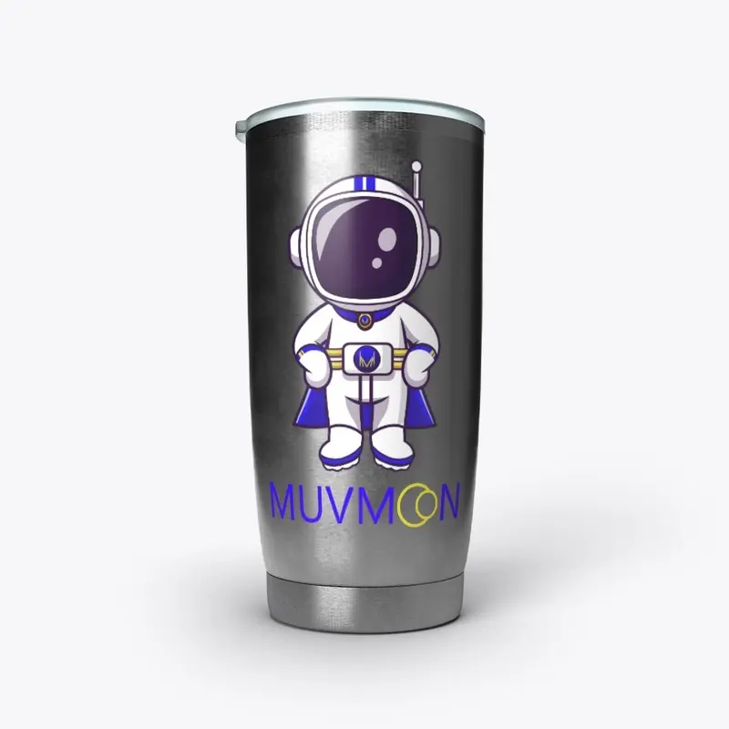 Muvmoon w/ Astronaut - Stainless Tumbler