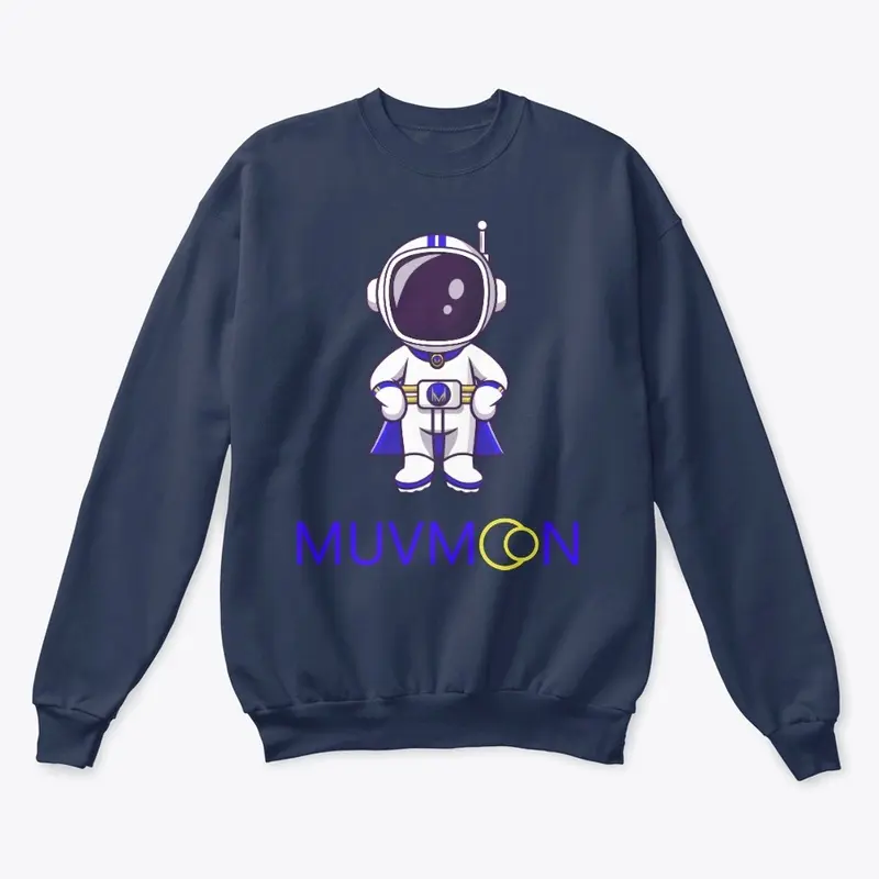 Muvmoon w/ Astronaut Crewneck Sweatshirt